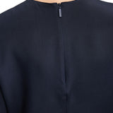 Tibi 4 Ply Silk Tie Front Top - Vermillion