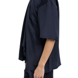 Tibi 4 Ply Silk Tie Front Top - Vermillion