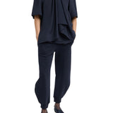 Tibi 4 Ply Silk Tie Front Top - Vermillion