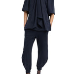 Tibi 4 Ply Silk Tie Front Top - Vermillion