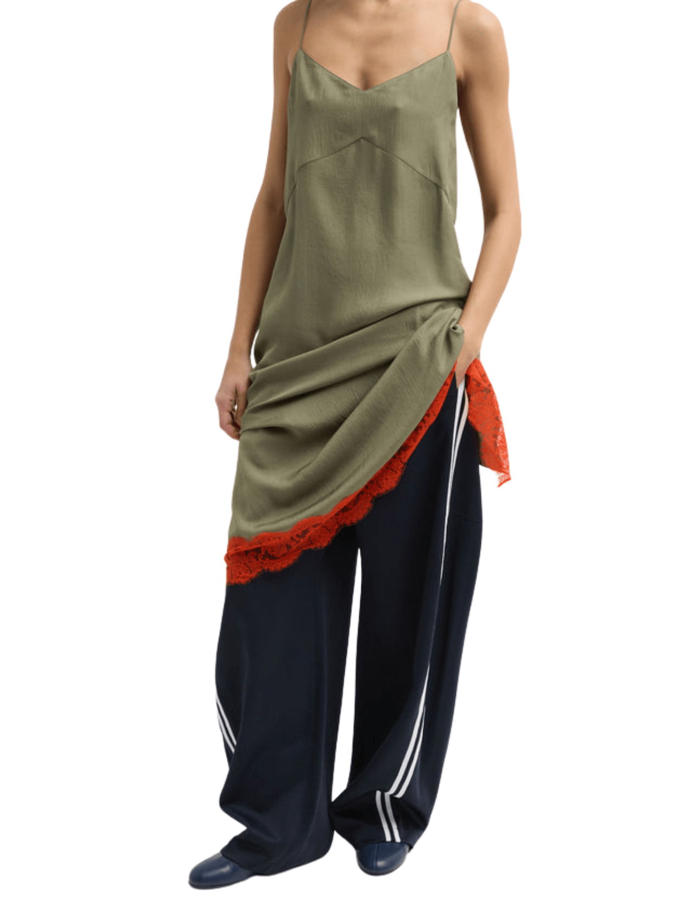 Tibi Active Knit Winslow Pant - Vermillion