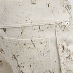 Tibi Calcimin Denim Midi Trouser Zip Skirt - Vermillion