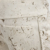 Tibi Calcimin Denim Midi Trouser Zip Skirt - Vermillion