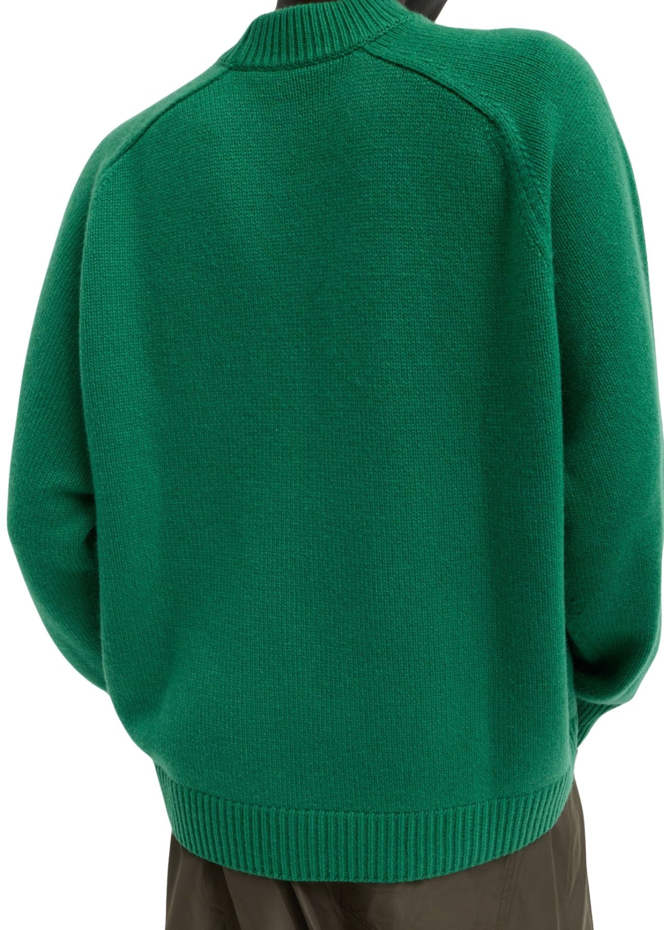 Tibi Cashmere Sweater Crewneck Oversized Pullover - Vermillion