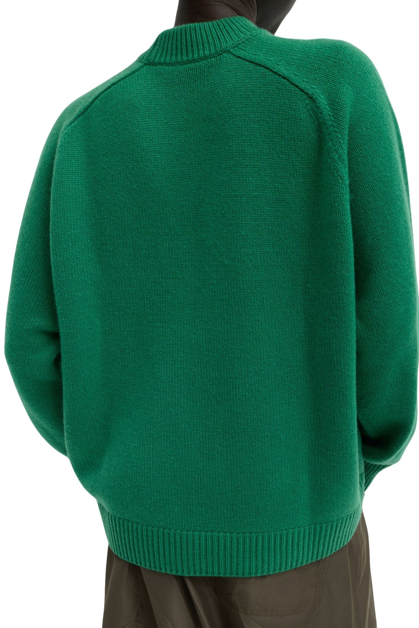 Tibi Cashmere Sweater Crewneck Oversized Pullover - Vermillion