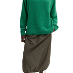 Tibi Cashmere Sweater Crewneck Oversized Pullover - Vermillion