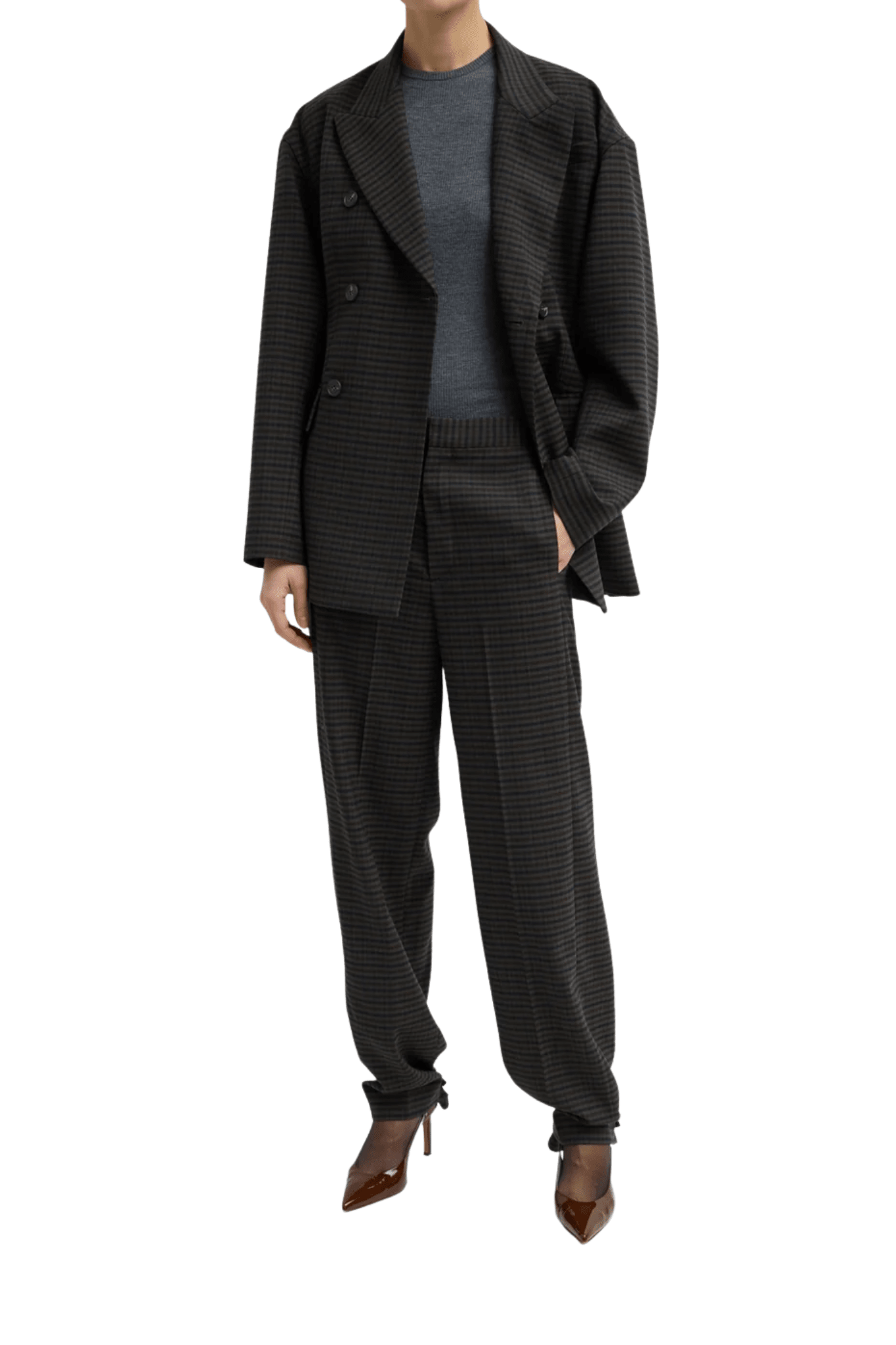 Tibi Cedric Suiting Sculpted Blazer - Vermillion