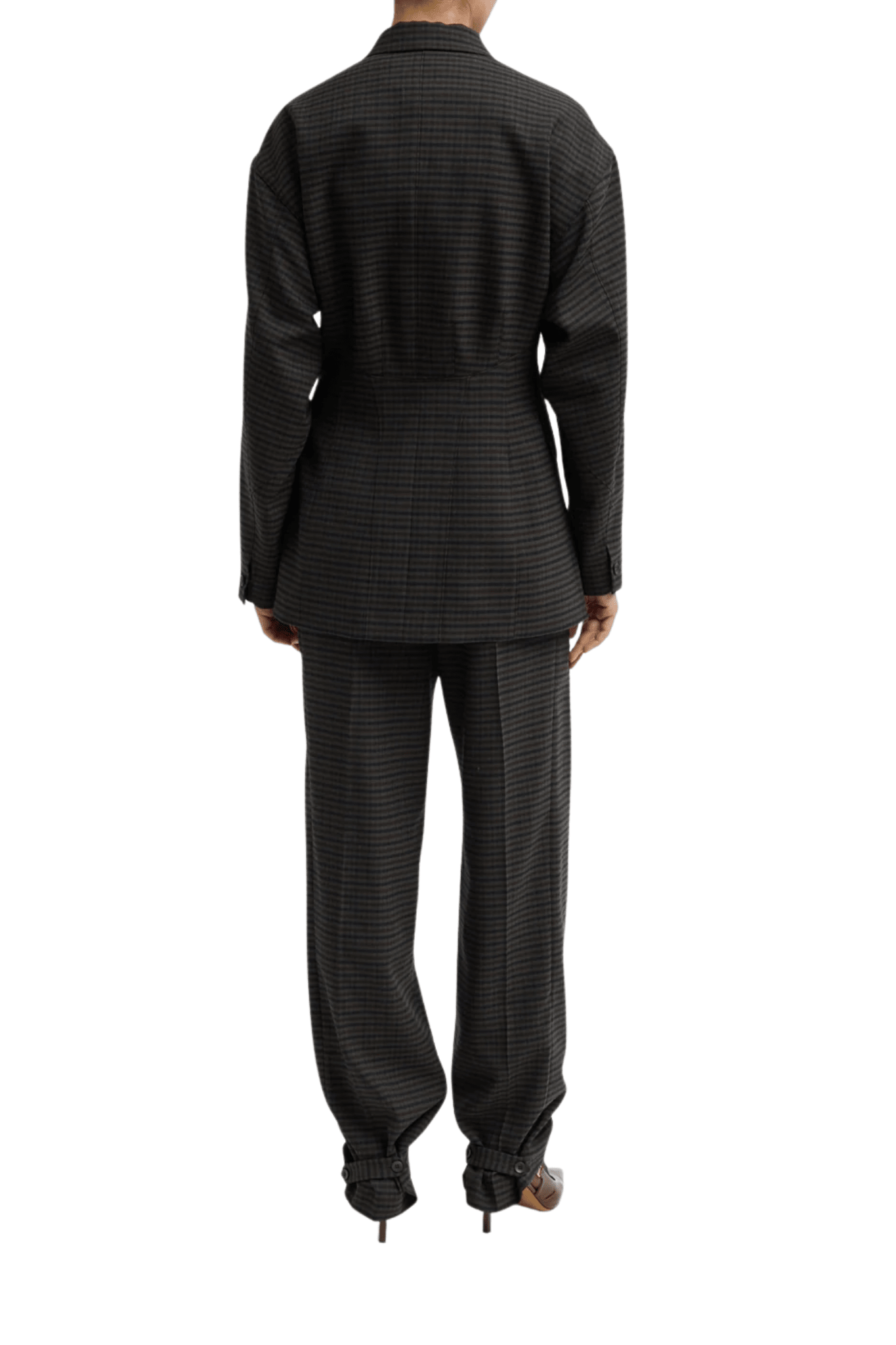 Tibi Cedric Suiting Sculpted Blazer - Vermillion