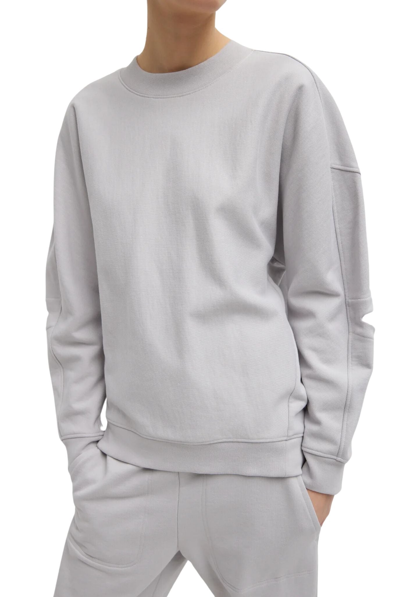 Tibi Cocoon Crewneck Sweatshirt - Vermillion