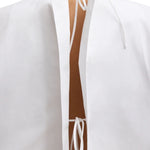 Tibi Compact Eco Poplin Cropped Square Top - Vermillion