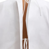 Tibi Compact Eco Poplin Cropped Square Top - Vermillion