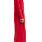 Tibi Compact Ultra Stretch Knit Dress With Cut Out Back - Vermillion