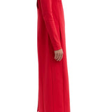 Tibi Compact Ultra Stretch Knit Dress With Cut Out Back - Vermillion