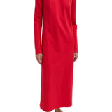 Tibi Compact Ultra Stretch Knit Dress With Cut Out Back - Vermillion