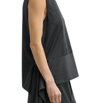 Tibi Cozy Flannel Asymmetrical Sleeveless Top - Vermillion