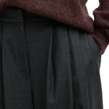 Tibi Cozy Flannel Triple Pleat Pant - Vermillion