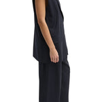 Tibi Dominic Pinstripe Liam Vest - Vermillion