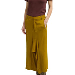 Tibi Eco Acetate Viscose Front Drape Culotte - Vermillion