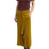Tibi Eco Acetate Viscose Front Drape Culotte - Vermillion