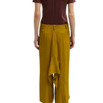 Tibi Eco Acetate Viscose Front Drape Culotte - Vermillion