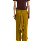 Tibi Eco Acetate Viscose Front Drape Culotte - Vermillion