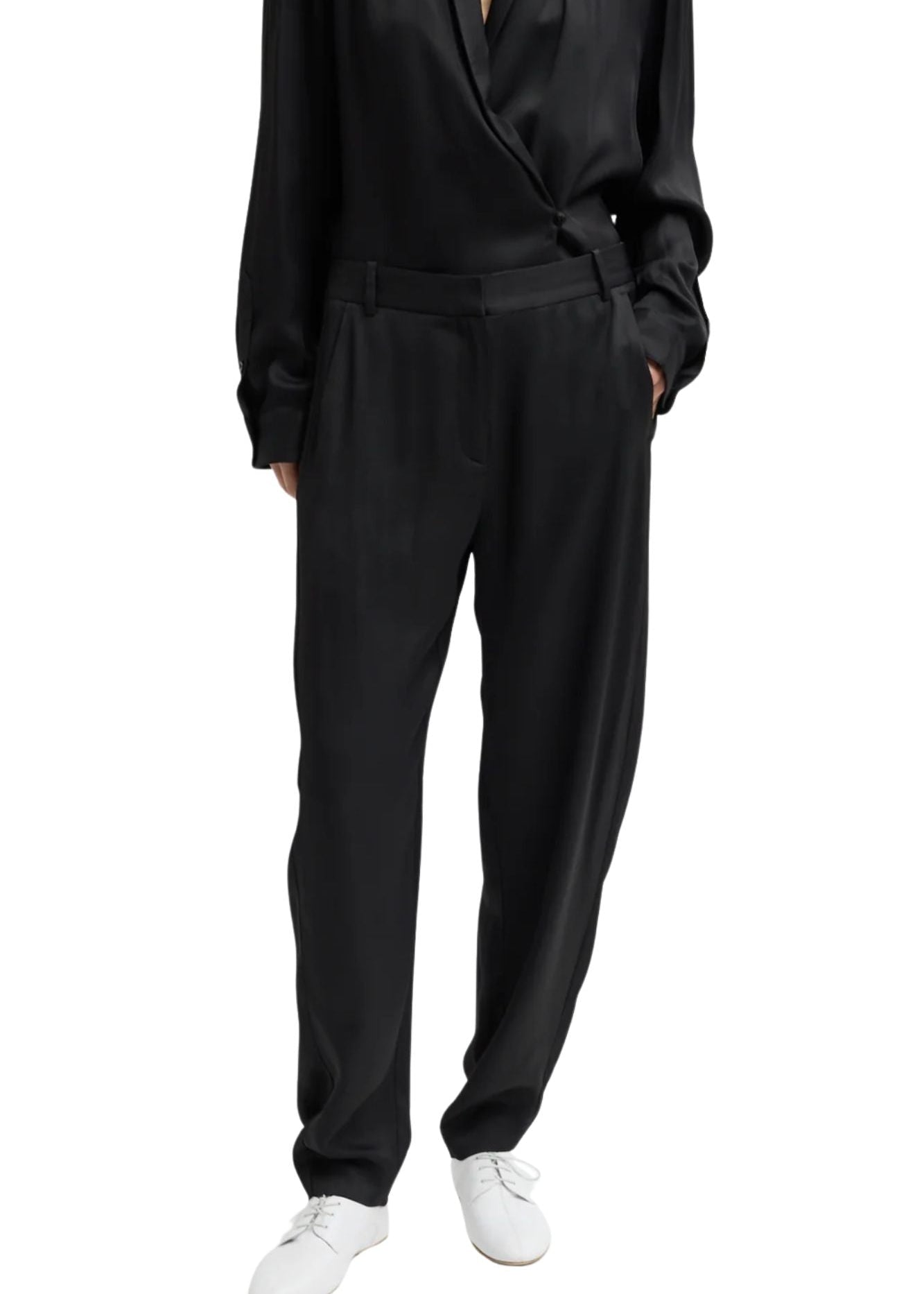Tibi Eco Acetate Viscose Grace Trouser - Vermillion
