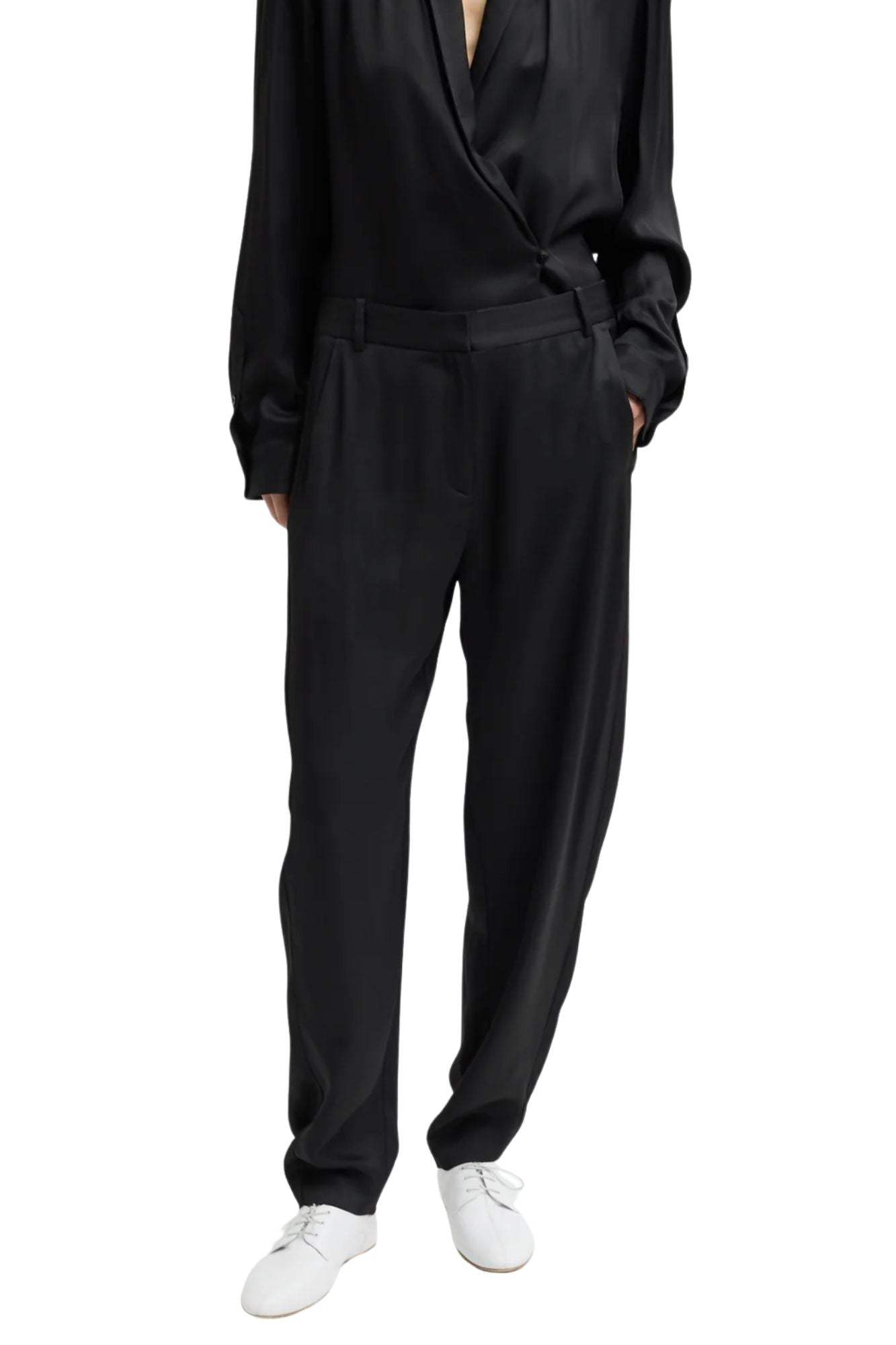 Tibi Eco Acetate Viscose Grace Trouser - Vermillion