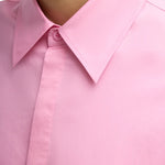 Tibi Eco Poplin Tailored Shirt - Vermillion