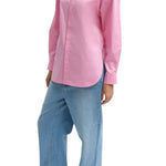 Tibi Eco Poplin Tailored Shirt - Vermillion