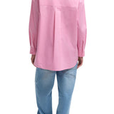 Tibi Eco Poplin Tailored Shirt - Vermillion