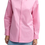 Tibi Eco Poplin Tailored Shirt - Vermillion