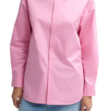 Tibi Eco Poplin Tailored Shirt - Vermillion