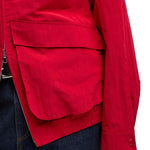 Tibi Fall Nylon Snap Bomber - Vermillion