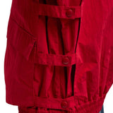 Tibi Fall Nylon Snap Bomber - Vermillion