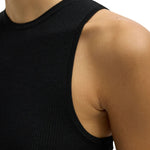 Tibi Featherweight Ribbed Cutout Tank - Vermillion