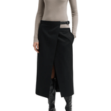 Tibi Featherweight Ribbed Sweater Turtleneck Pullover - Vermillion