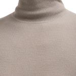 Tibi Featherweight Ribbed Sweater Turtleneck Pullover - Vermillion