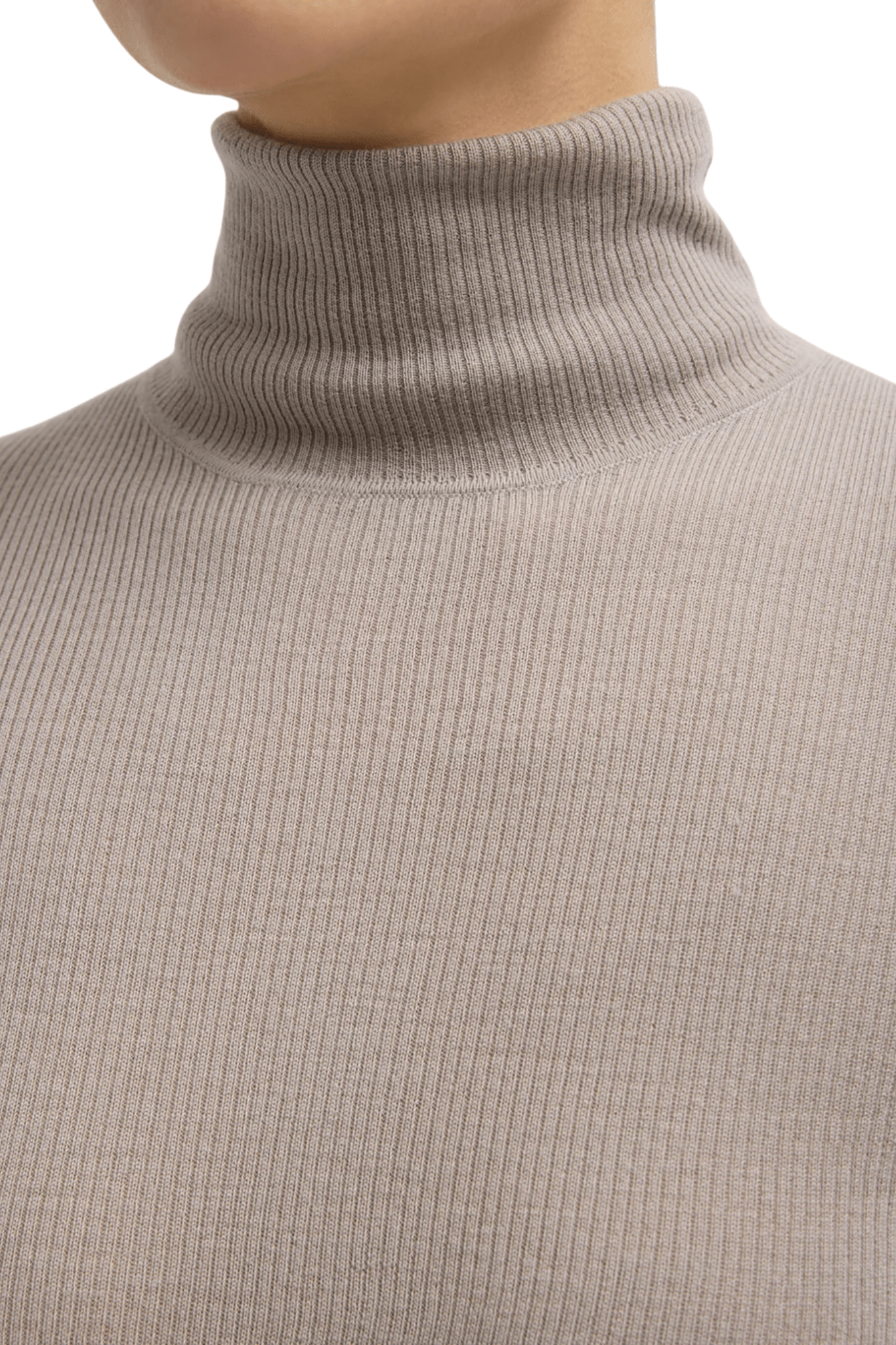 Tibi Featherweight Ribbed Sweater Turtleneck Pullover - Vermillion