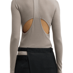 Tibi Featherweight Ribbed Sweater Turtleneck Pullover - Vermillion