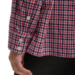 Tibi Flannel Menswear Shirting Oversized Shirt - Vermillion