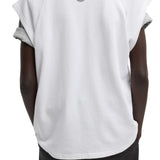 Tibi Light Weight Sweatshirting Sleeveless Easy Top - Vermillion