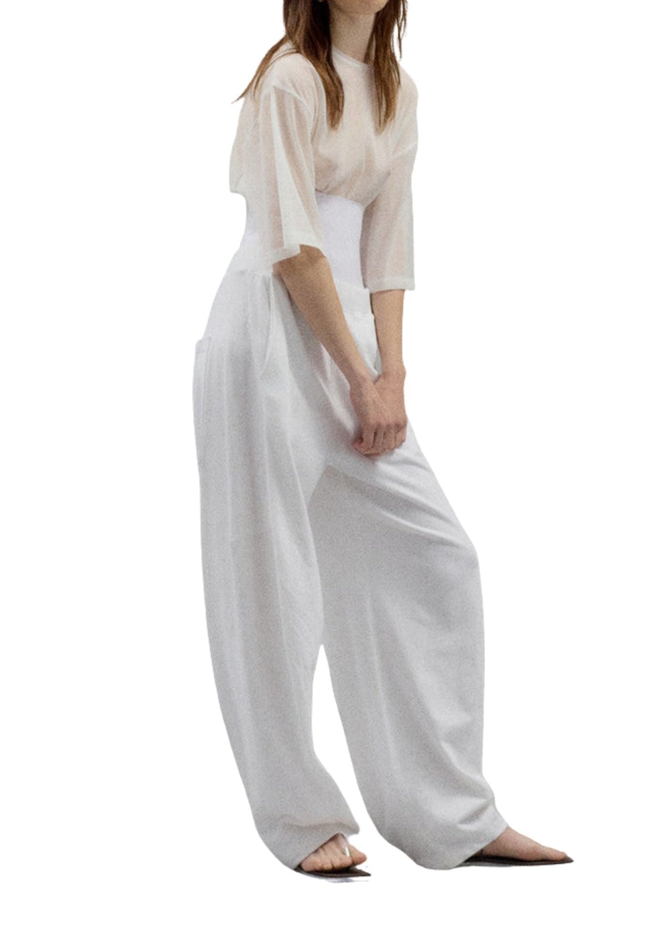 Tibi Light Weight Sweatshirting Winslow Pant - Vermillion