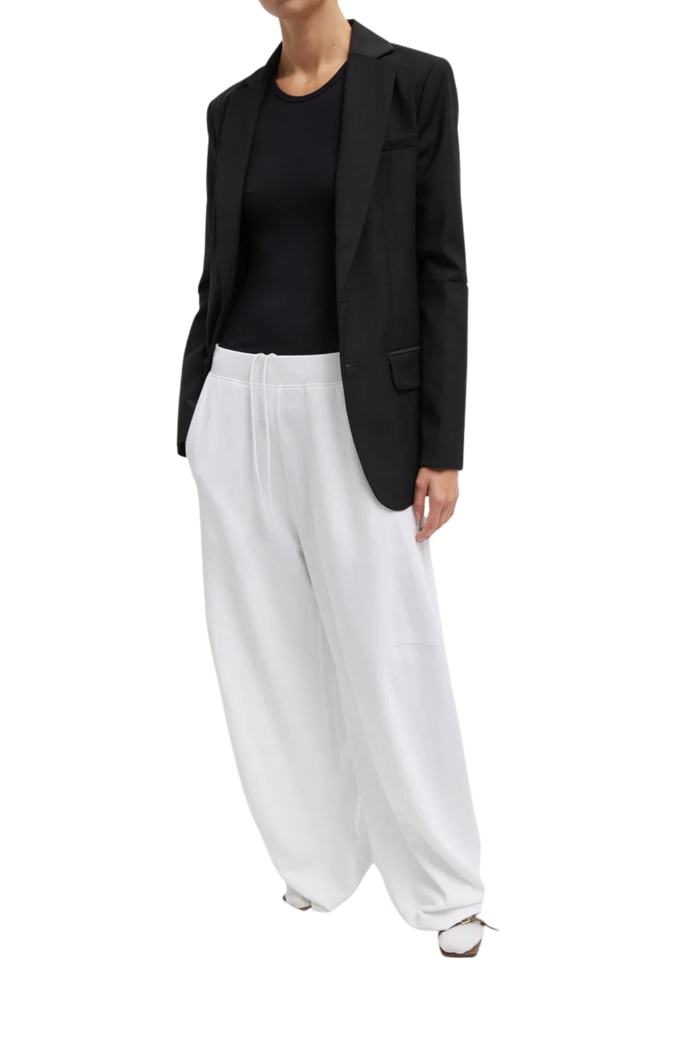 Tibi Light Weight Sweatshirting Winslow Pant - Vermillion