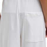 Tibi Light Weight Sweatshirting Winslow Pant White - Vermillion