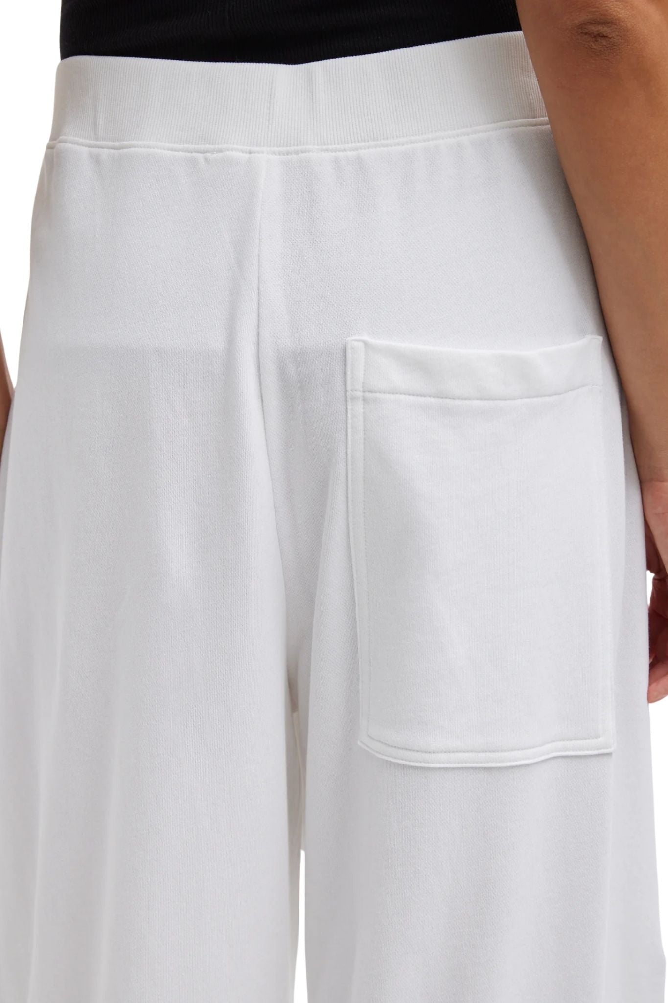 Tibi Light Weight Sweatshirting Winslow Pant White - Vermillion