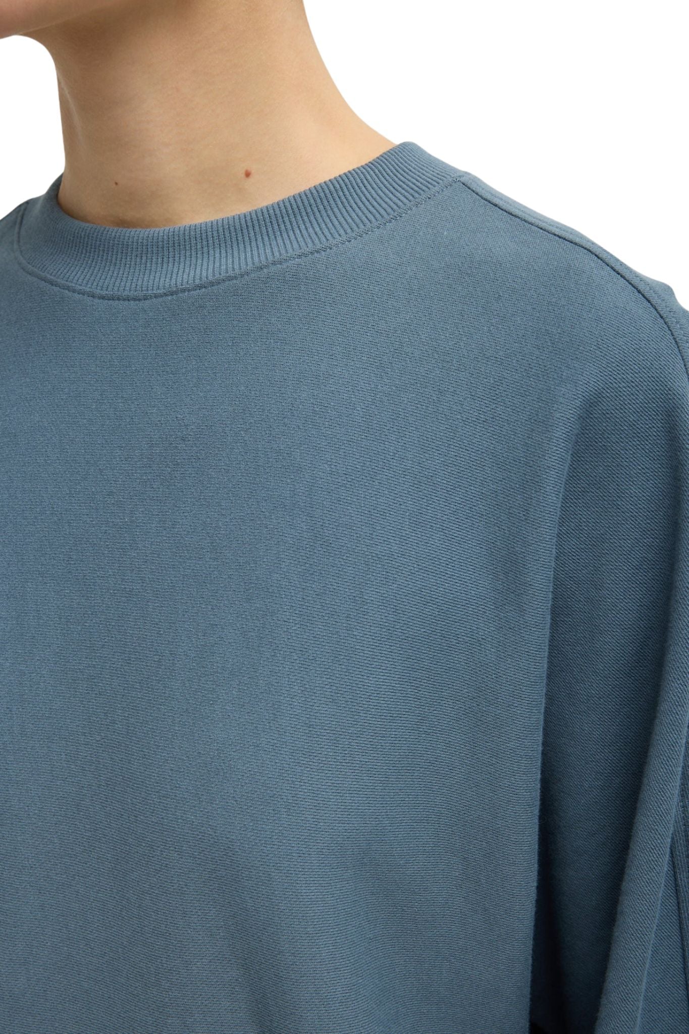 Tibi Lightweight Sweatshirting Crewneck Sweatshirt - Vermillion