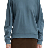 Tibi Lightweight Sweatshirting Crewneck Sweatshirt - Vermillion