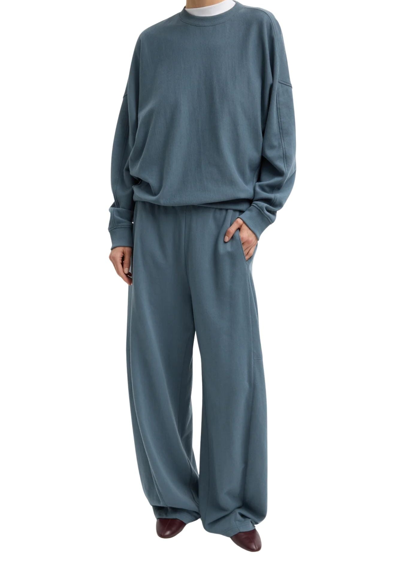 Tibi Lightweight Sweatshirting Winslow Pant - Vermillion