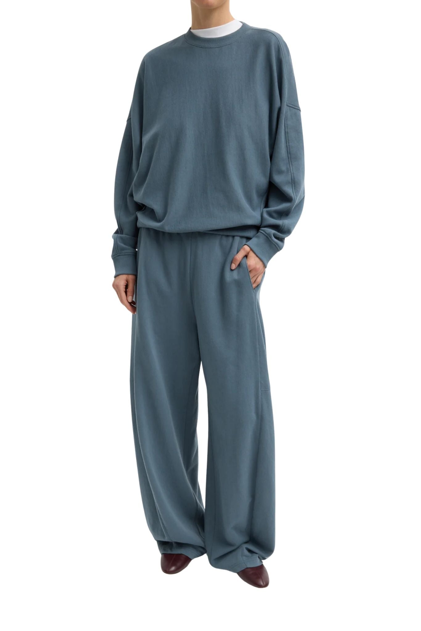 Tibi Lightweight Sweatshirting Winslow Pant - Vermillion