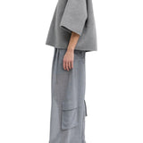 Tibi Luxe Double Faced Wool Angora Vneck Top - Vermillion